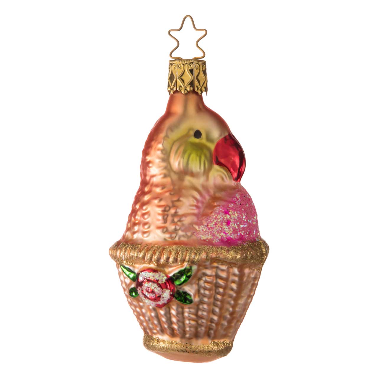 Parrot in a basket