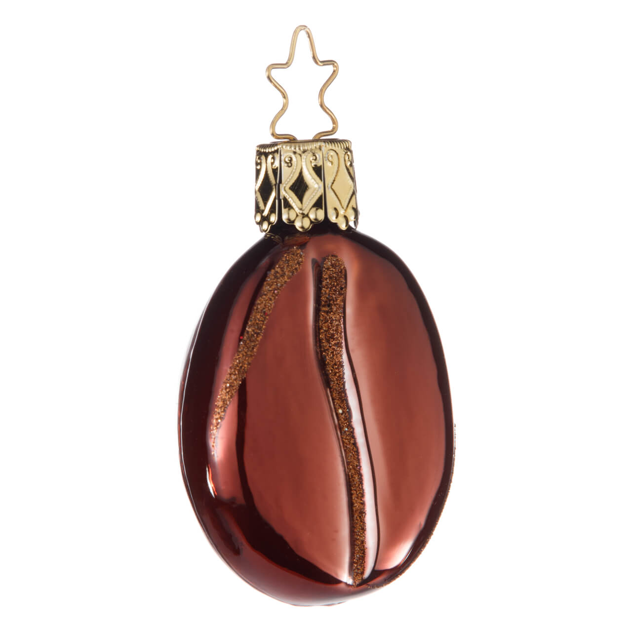 Christmas bauble: Coffee bean (light)