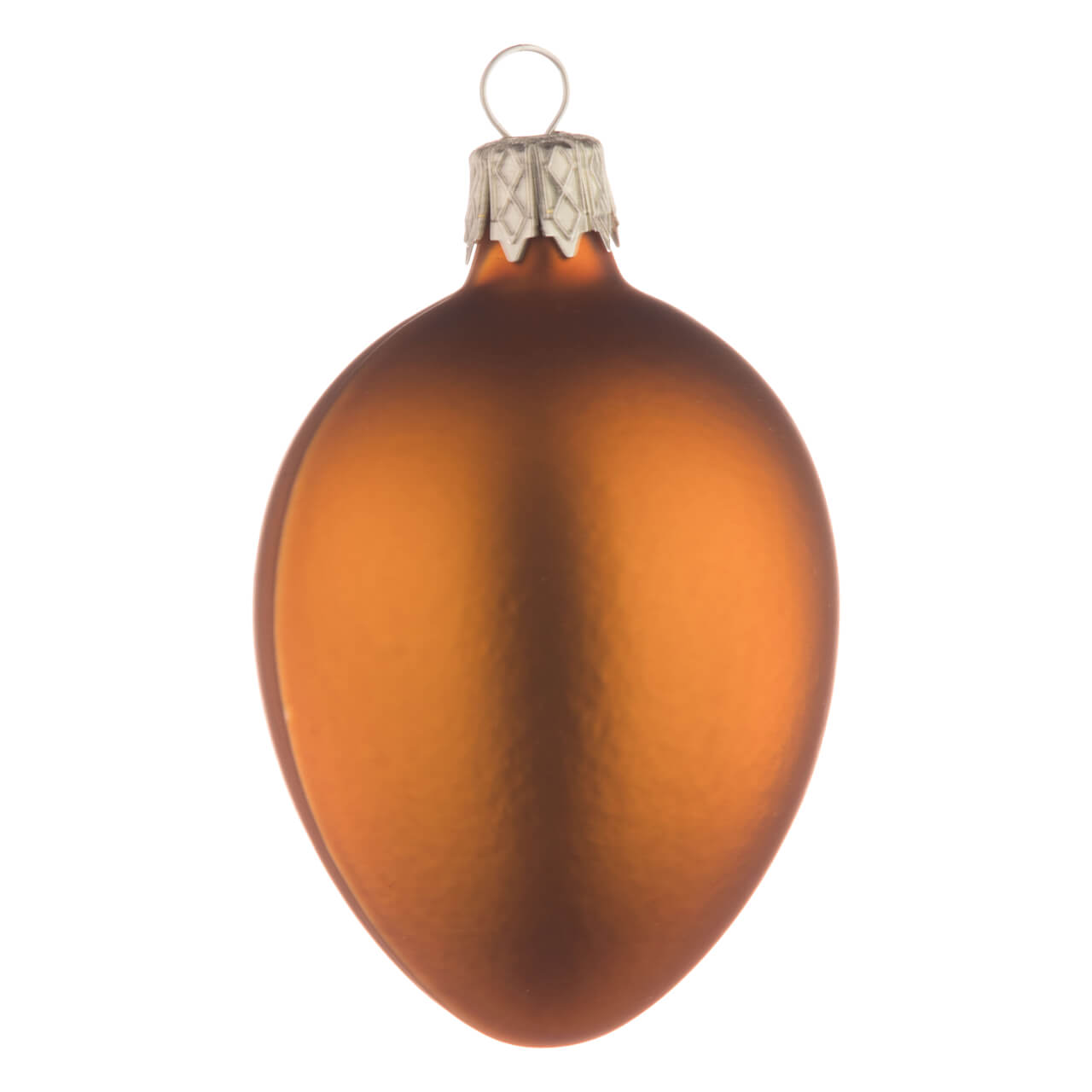 Christmas bauble: Egg - uni (brown)