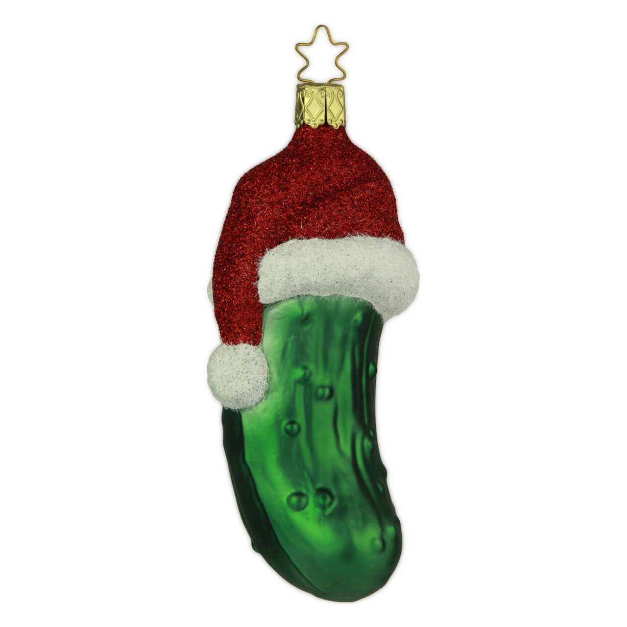Christmas cucumber with cap