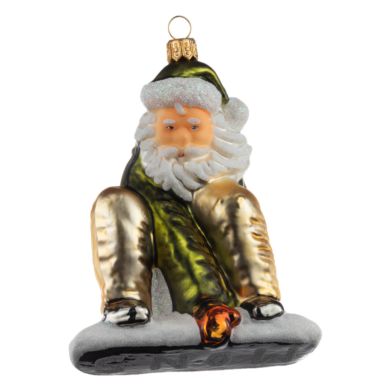 Santa Snowboarder