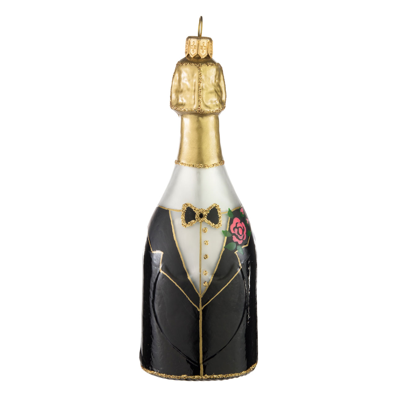 Champagne bottle groom