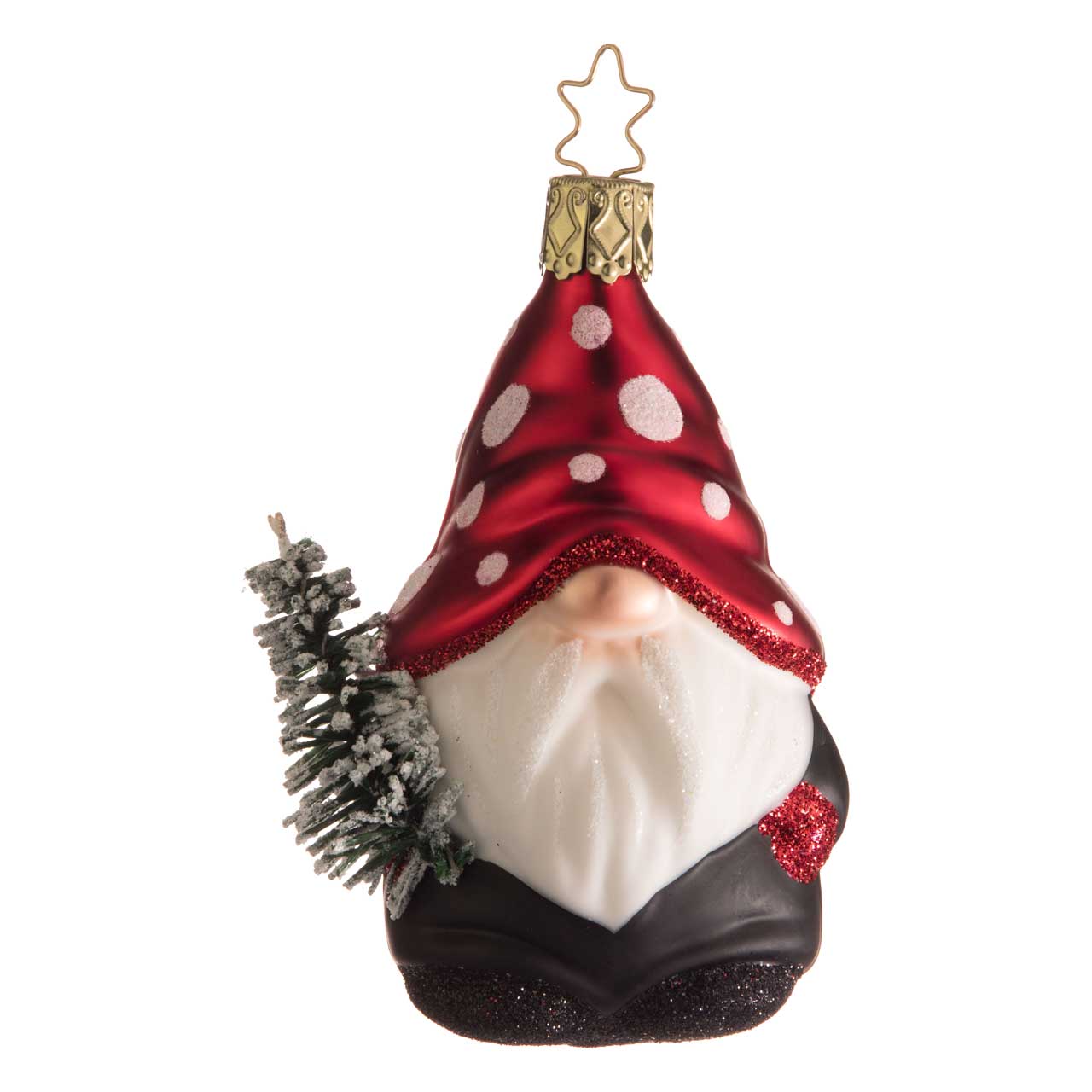 Christmas bauble: Imp (red with tree)