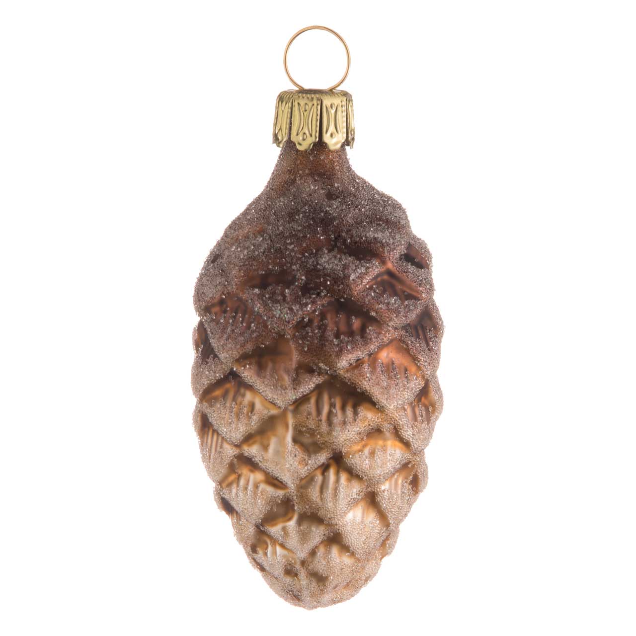 Pine cone, brown frosted Pine cone, brown frosted