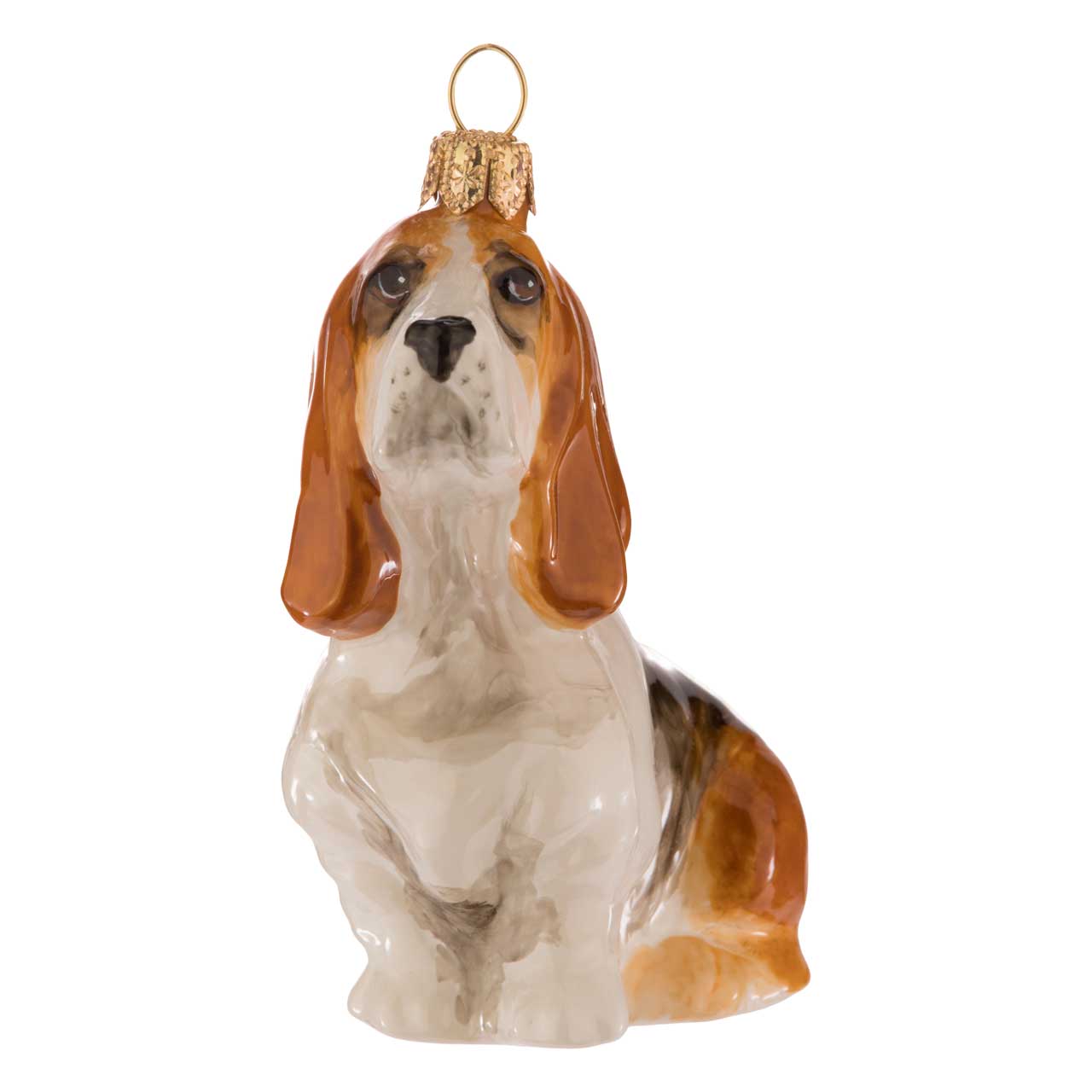 Basset as if made of porcelain Basset as if made of porcelain