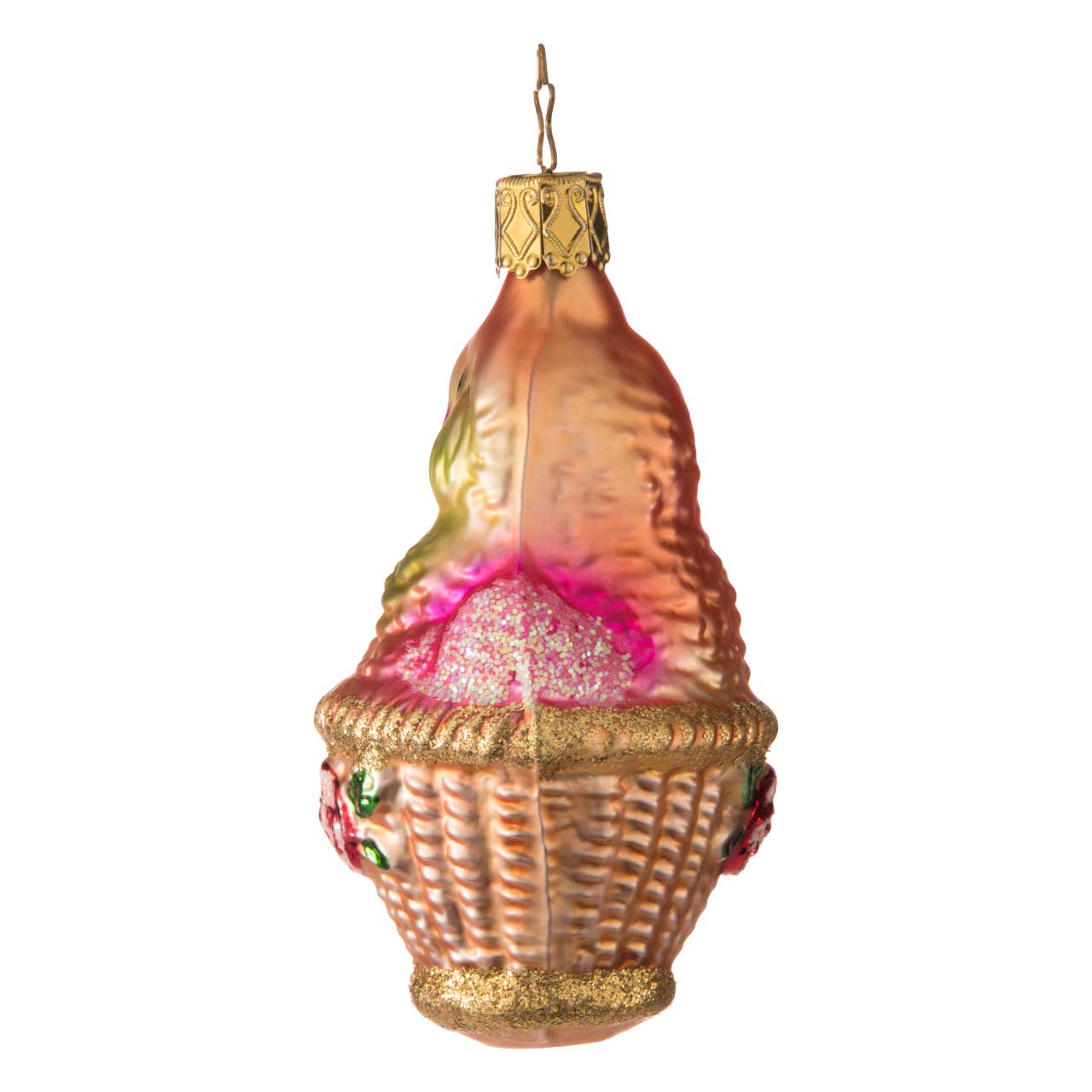 Parrot in a basket