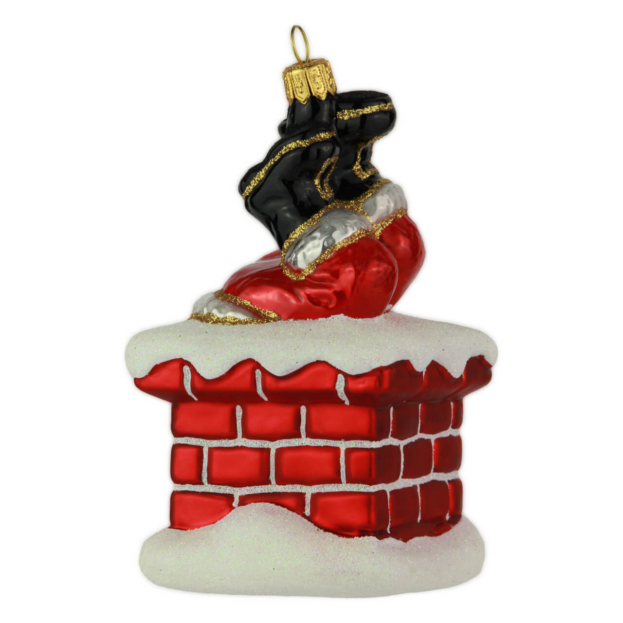 82-6910-6-Weihnachtsmann-im-Schornstein-1 Santa Claus in action