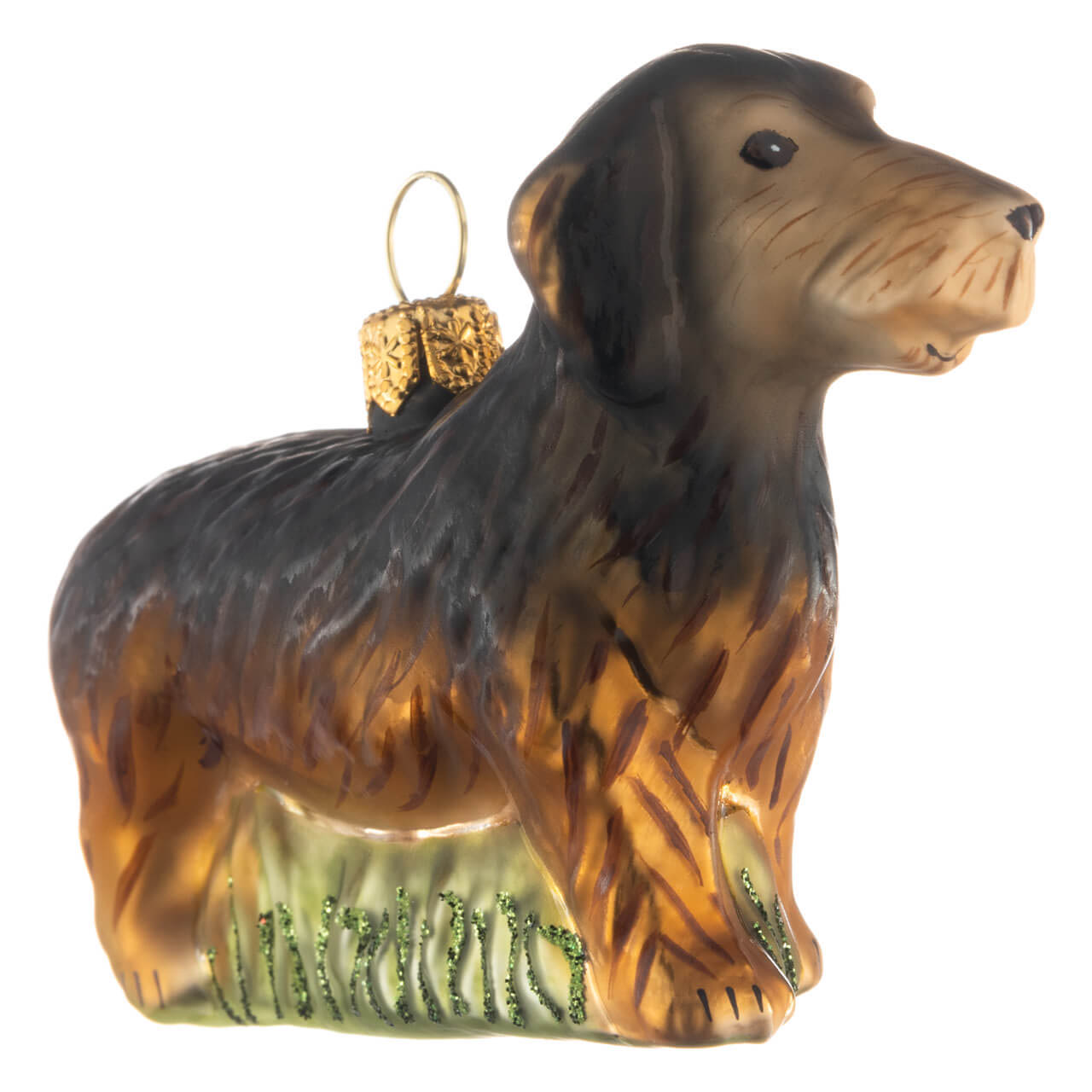 14-1958-3-Christbaumkugel-Rauhaardackel-1 Rough-haired dachshund